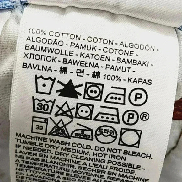 Levi's 501‎ Premium Big E Distressed Ripped Cut off Jean Shorts Women's 28 614 - Picture 7 of 9